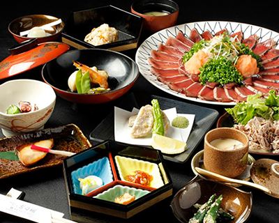 たらば蟹食べ放題と秋の日本料理Dコース　イメージ